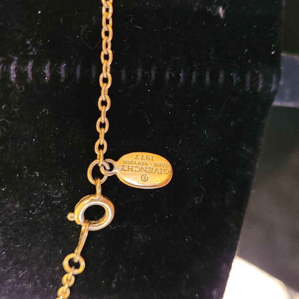 Givenchy Enamel and Gold Pendant Necklace - Picture 4 of 6
